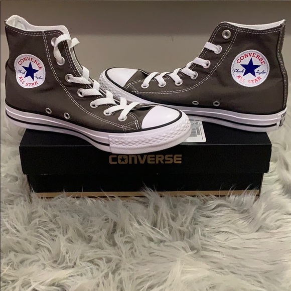 charcoal high top converse